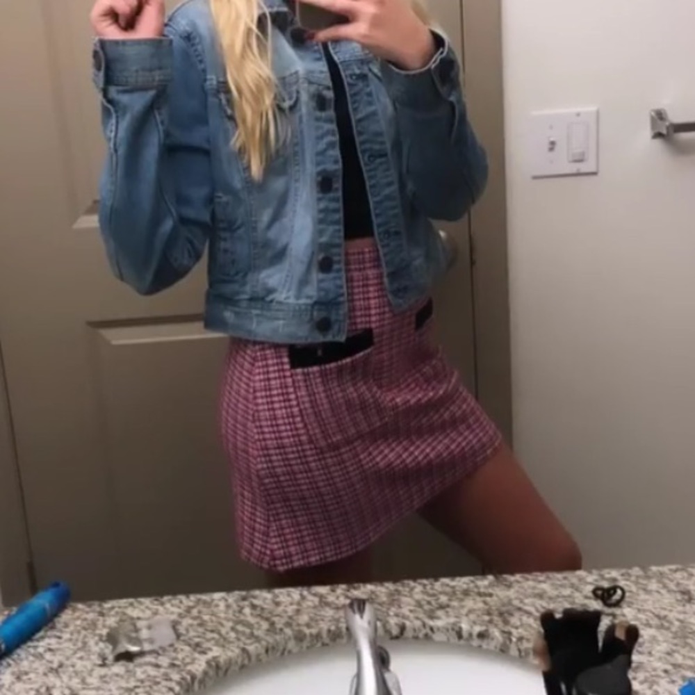Zara plaid skirt